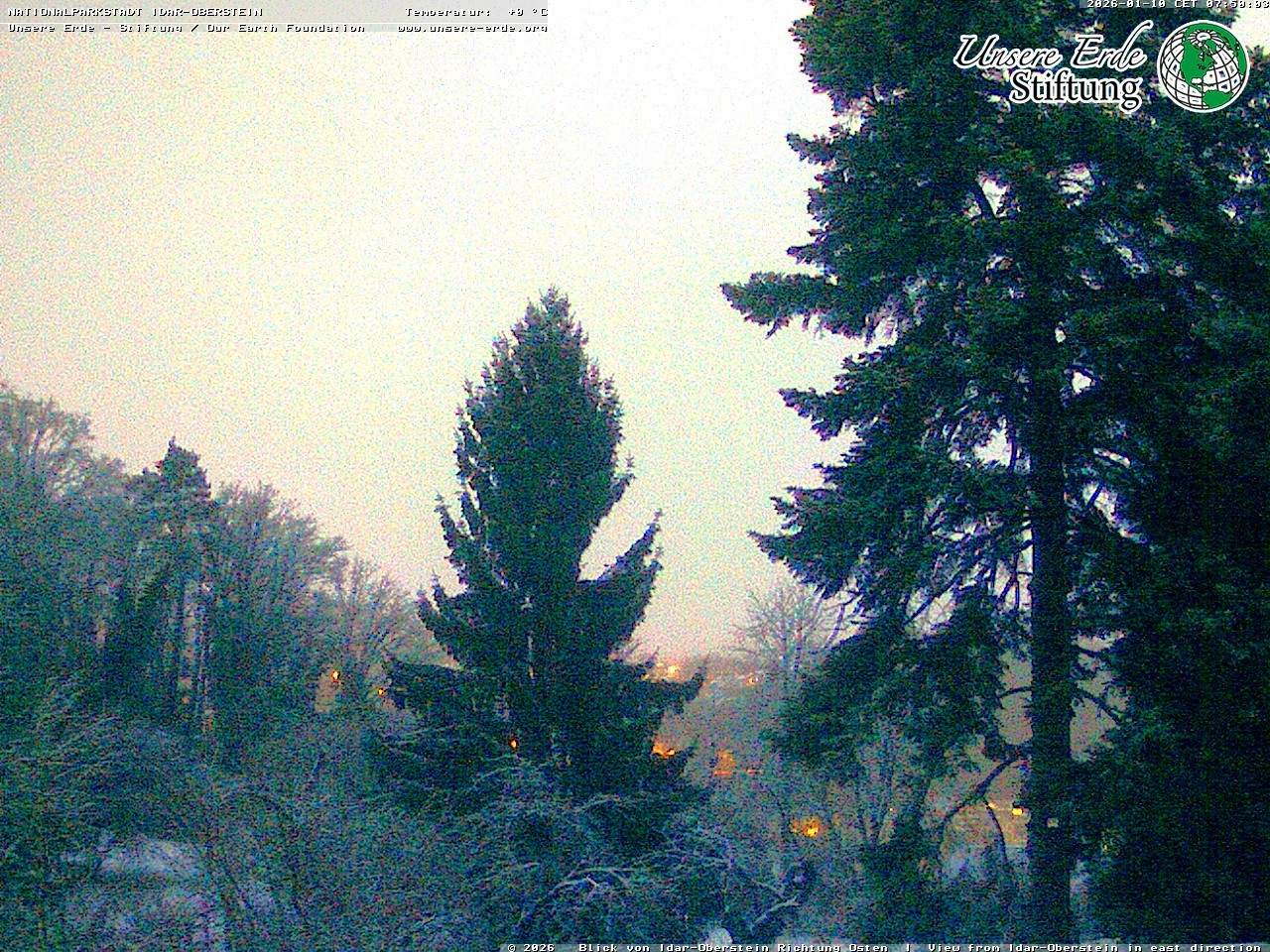 Archiv Foto Webcam Idar-Oberstein: Blick Richtung Osten