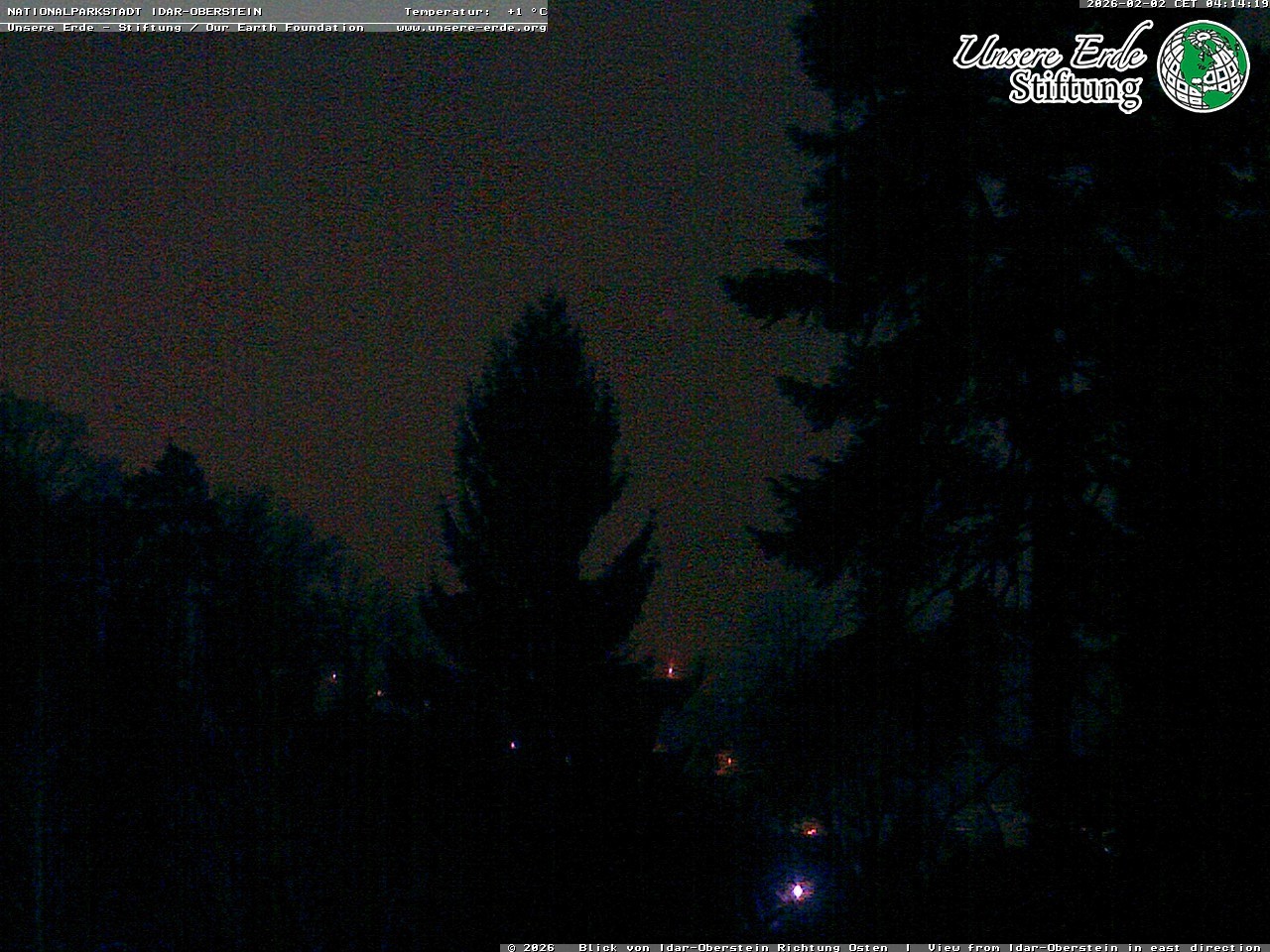 Archiv Foto Webcam Idar-Oberstein: Blick Richtung Osten