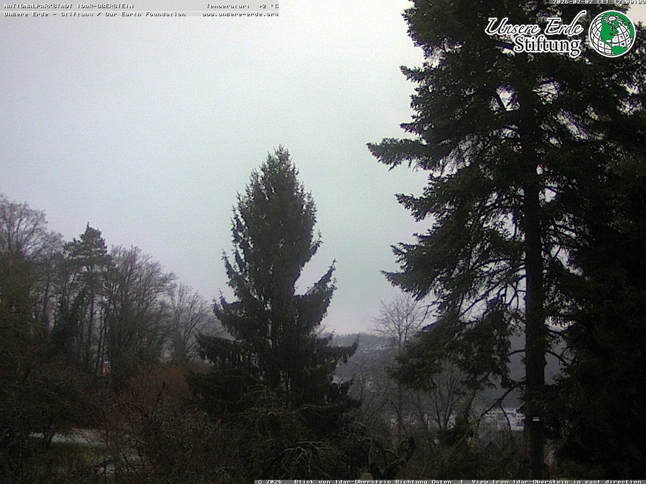 Archiv Foto Webcam Idar-Oberstein: Blick Richtung Osten