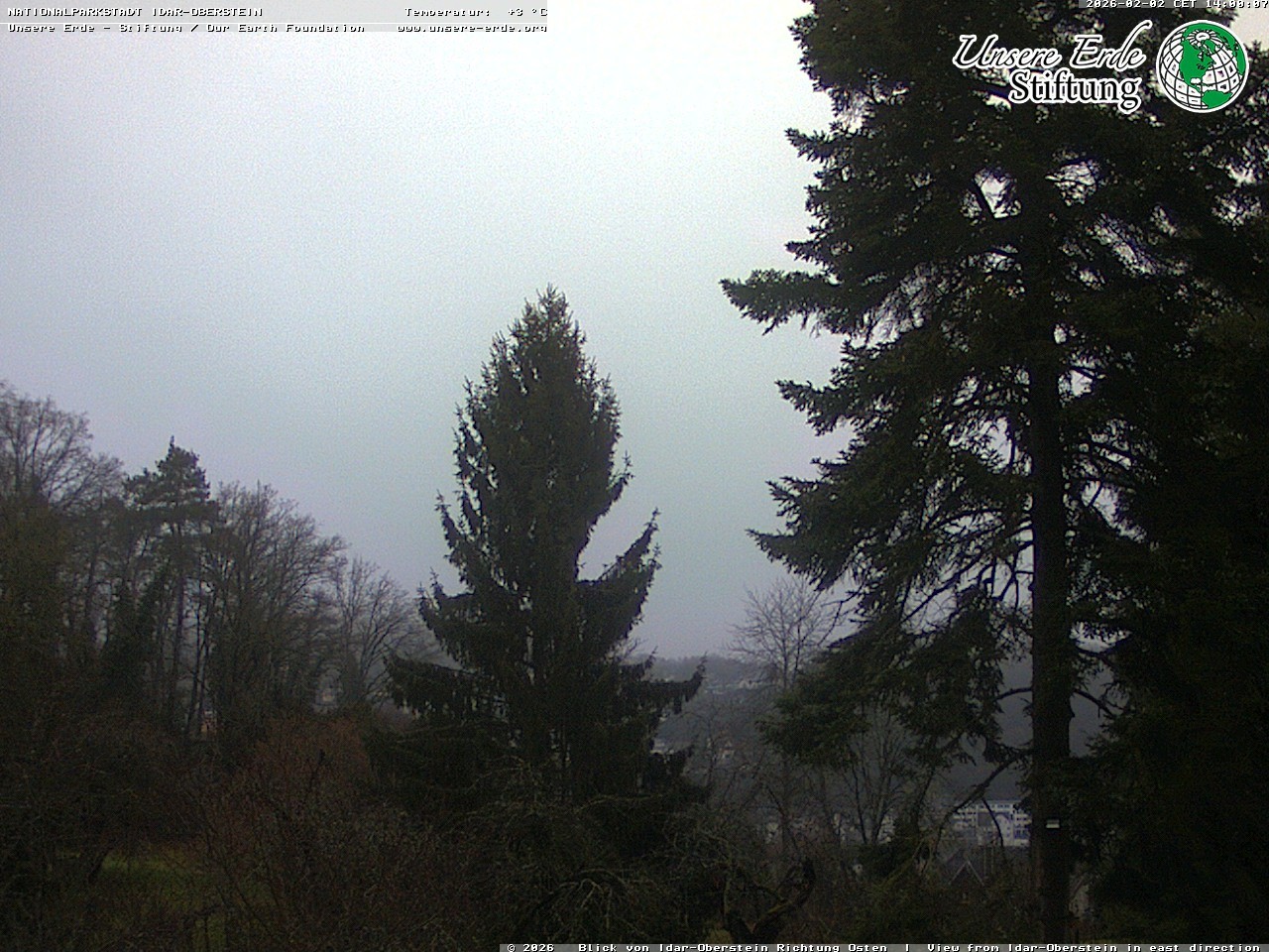 Archiv Foto Webcam Idar-Oberstein: Blick Richtung Osten
