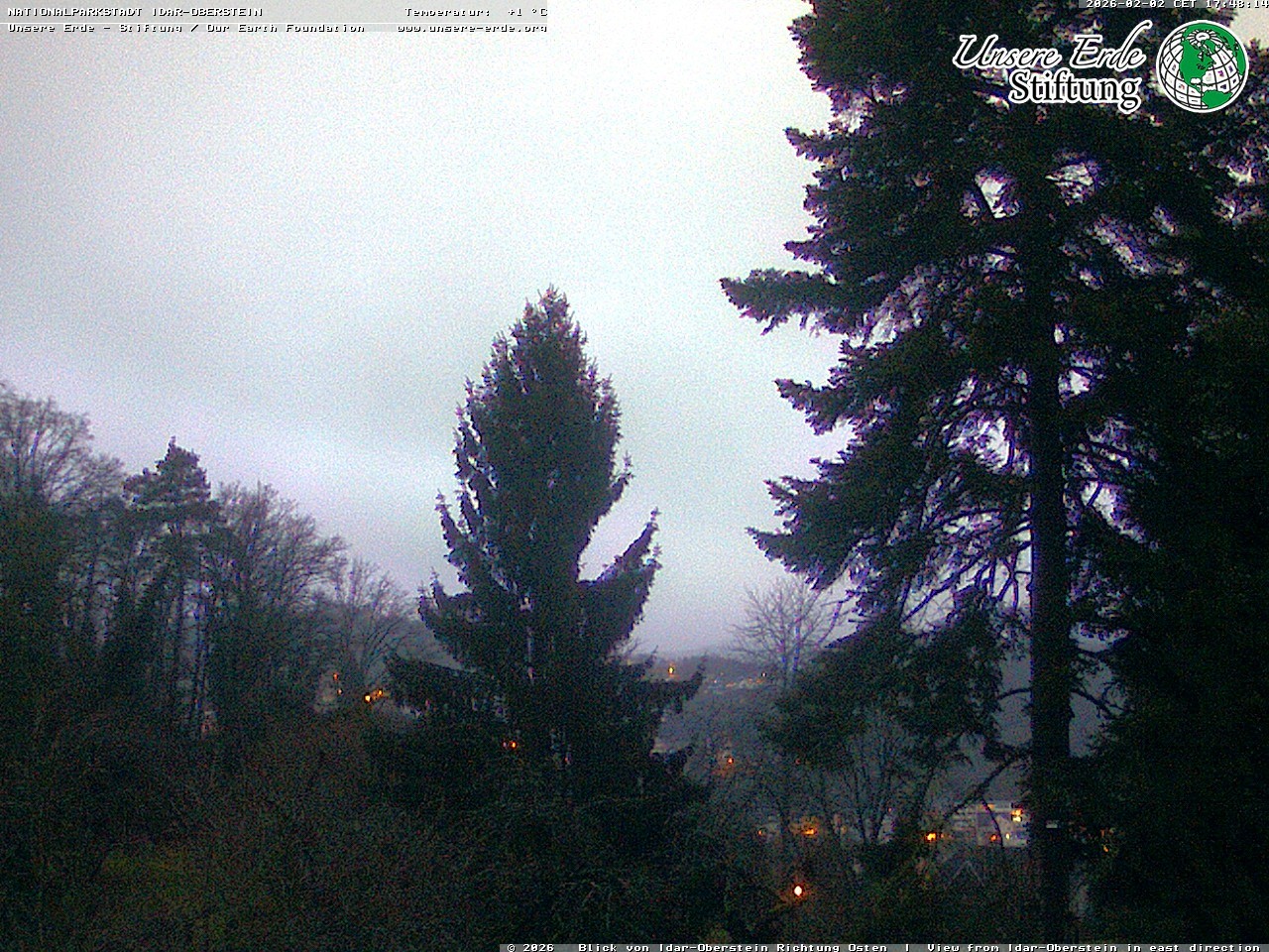 Archiv Foto Webcam Idar-Oberstein: Blick Richtung Osten