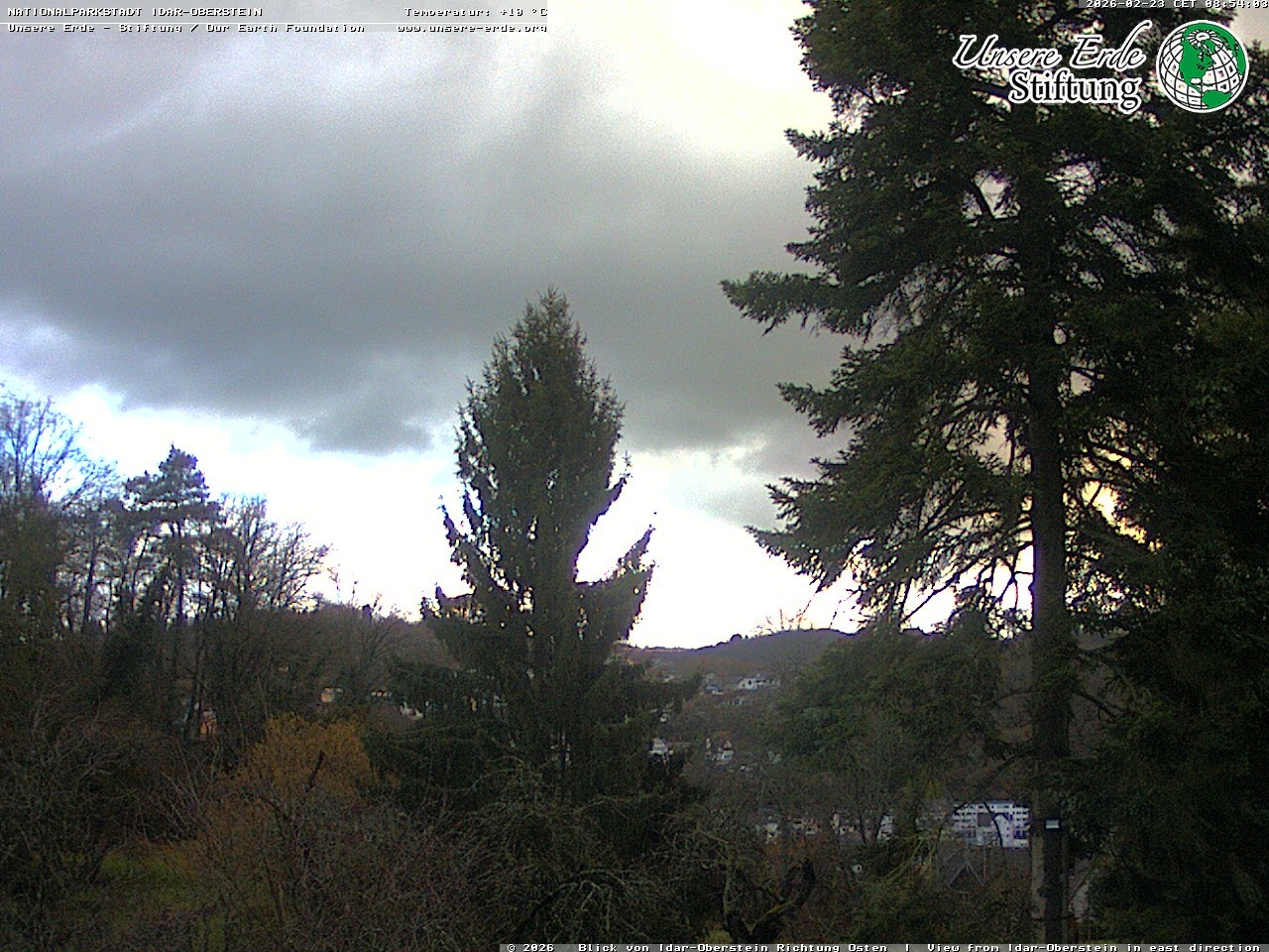 Archiv Foto Webcam Idar-Oberstein: Blick Richtung Osten