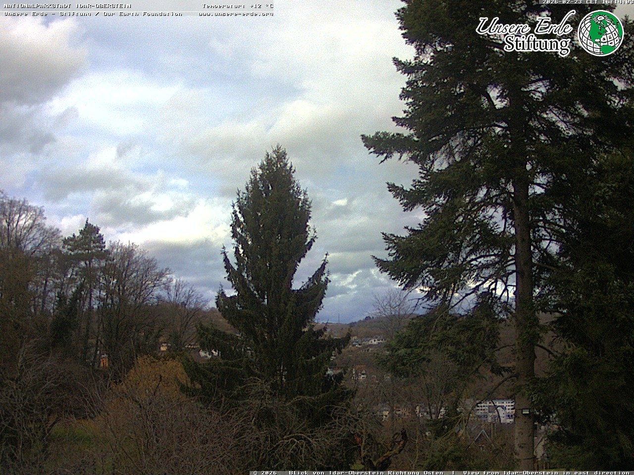 Archiv Foto Webcam Idar-Oberstein: Blick Richtung Osten