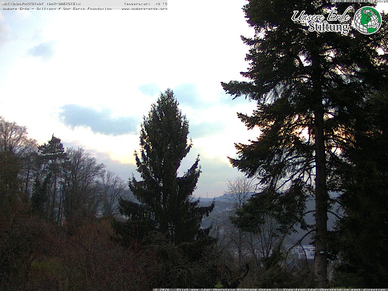 Archiv Foto Webcam Idar-Oberstein: Blick Richtung Osten