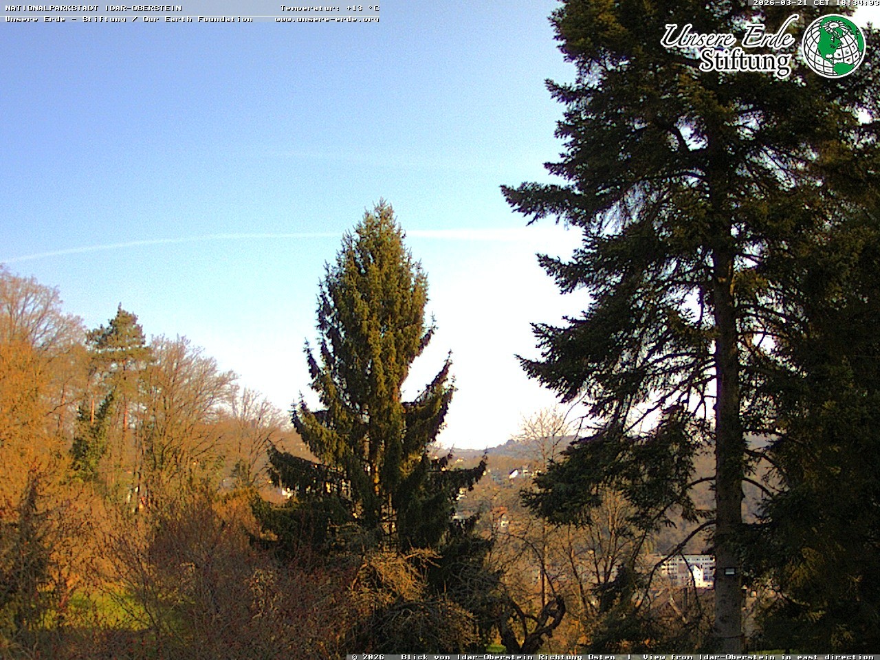 Archiv Foto Webcam Idar-Oberstein: Blick Richtung Osten