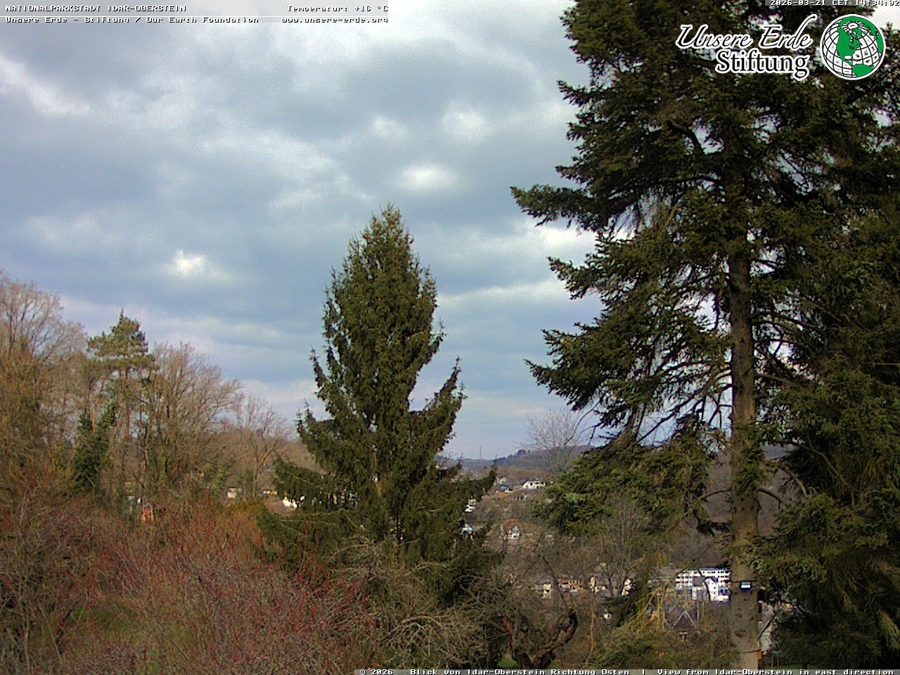 Archiv Foto Webcam Idar-Oberstein: Blick Richtung Osten