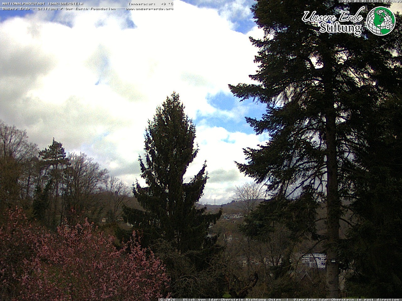 Archiv Foto Webcam Idar-Oberstein: Blick Richtung Osten