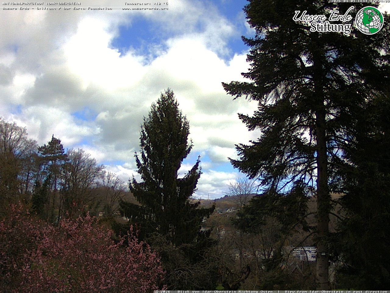 Archiv Foto Webcam Idar-Oberstein: Blick Richtung Osten