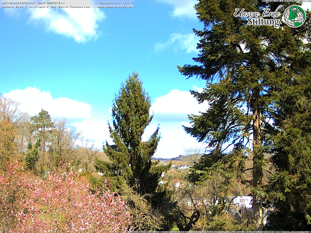 Archiv Foto Webcam Idar-Oberstein: Blick Richtung Osten