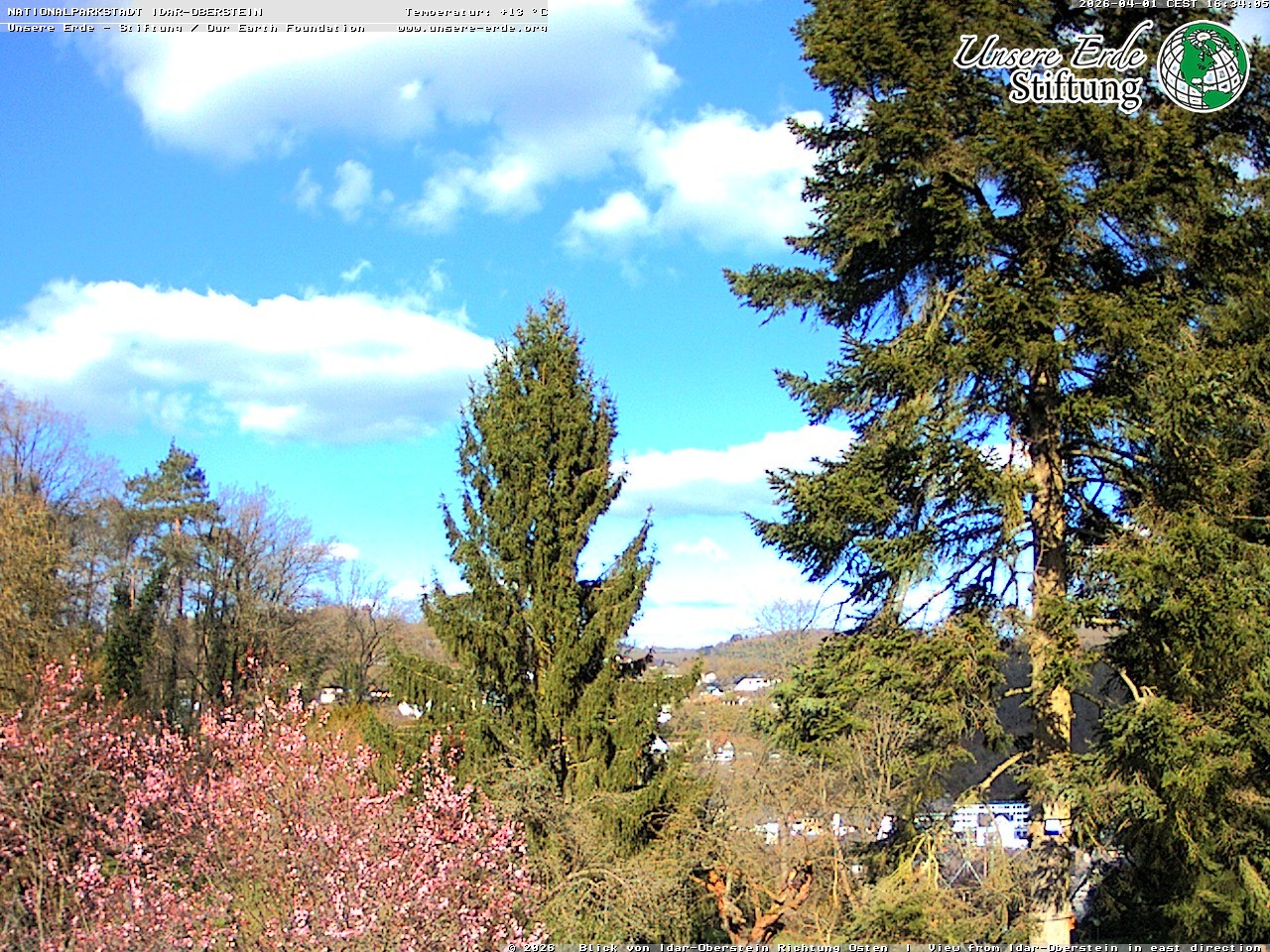 Archiv Foto Webcam Idar-Oberstein: Blick Richtung Osten