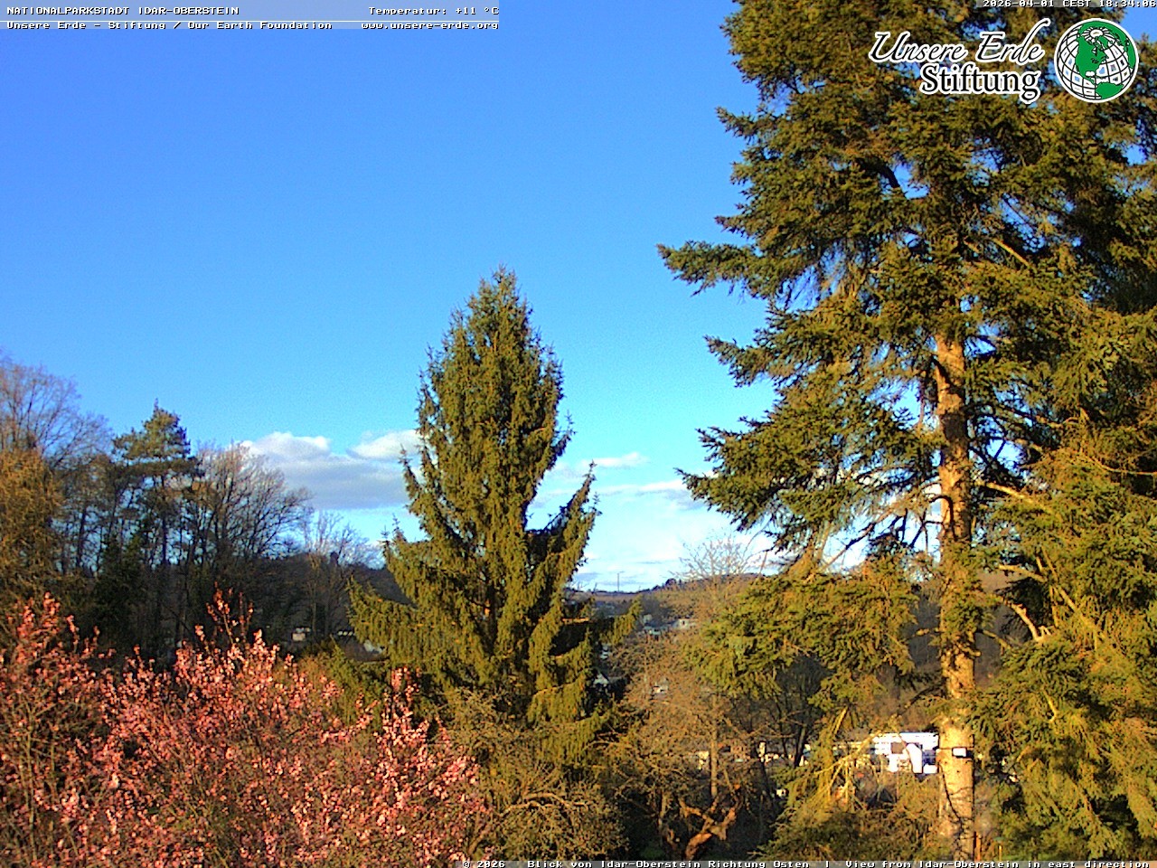 Archiv Foto Webcam Idar-Oberstein: Blick Richtung Osten