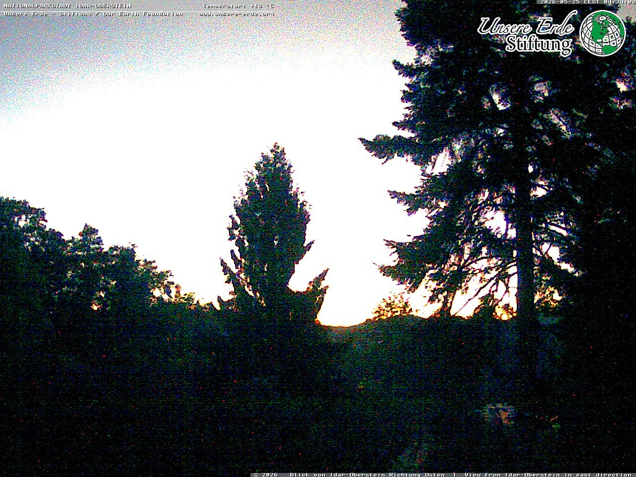 Archiv Foto Webcam Idar-Oberstein: Blick Richtung Osten