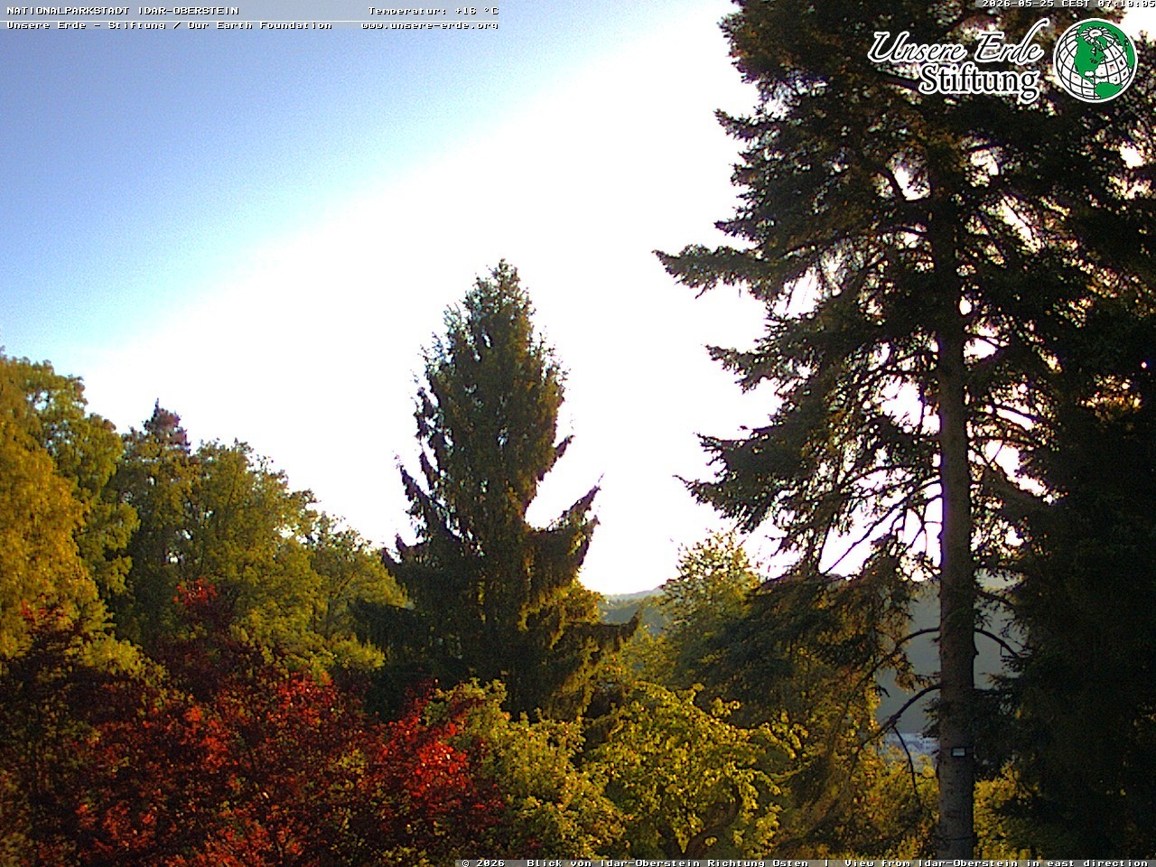 Archiv Foto Webcam Idar-Oberstein: Blick Richtung Osten