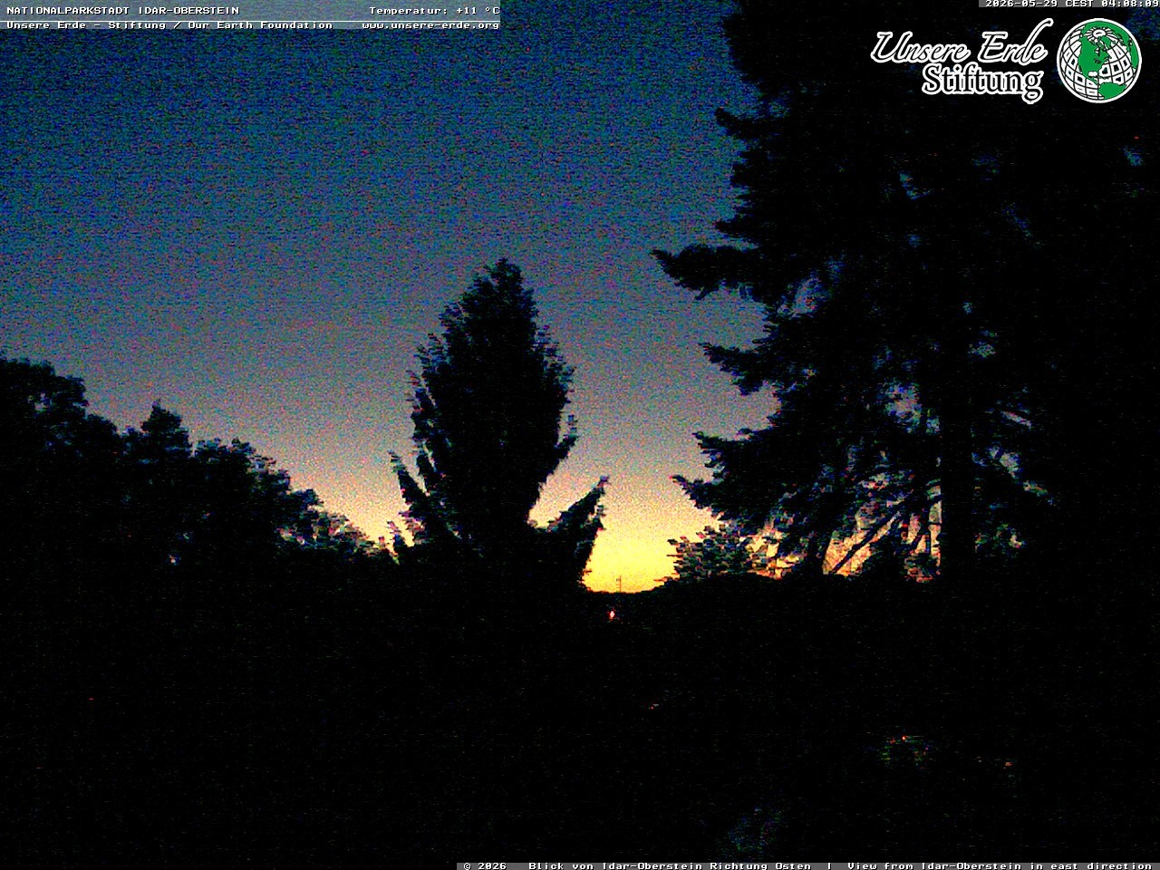 Archiv Foto Webcam Idar-Oberstein: Blick Richtung Osten