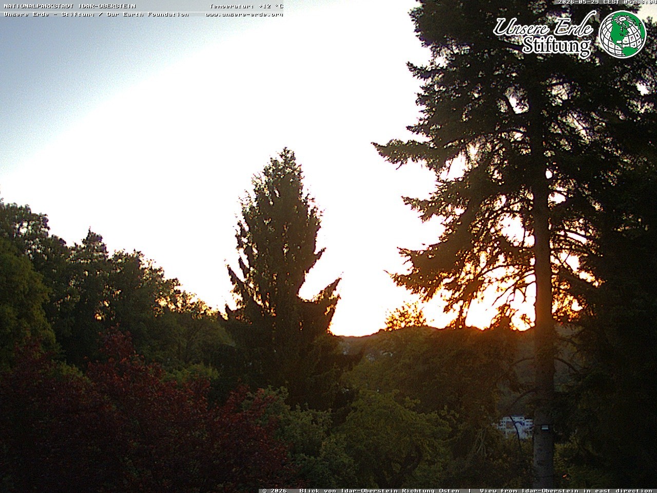 Archiv Foto Webcam Idar-Oberstein: Blick Richtung Osten