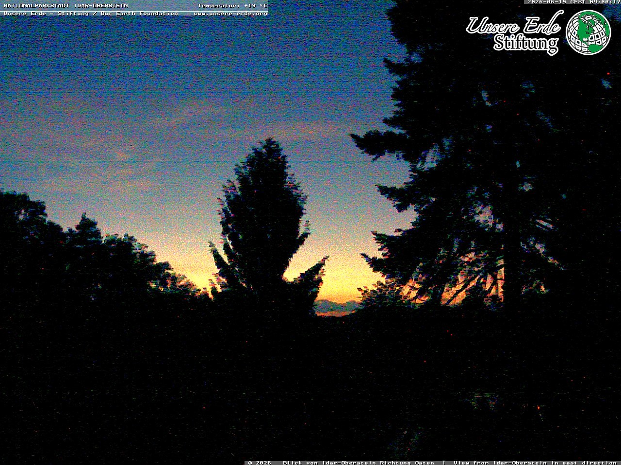Archiv Foto Webcam Idar-Oberstein: Blick Richtung Osten