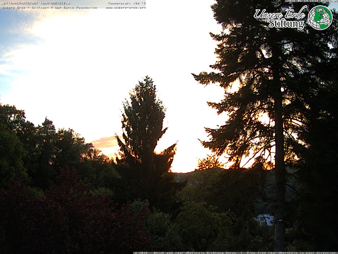 Archiv Foto Webcam Idar-Oberstein: Blick Richtung Osten