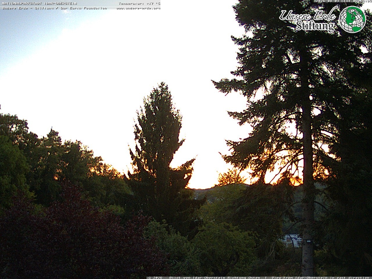 Archiv Foto Webcam Idar-Oberstein: Blick Richtung Osten