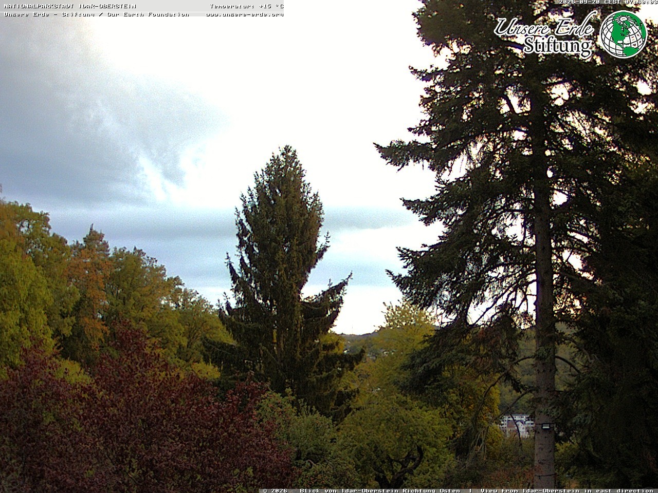 Archiv Foto Webcam Idar-Oberstein: Blick Richtung Osten
