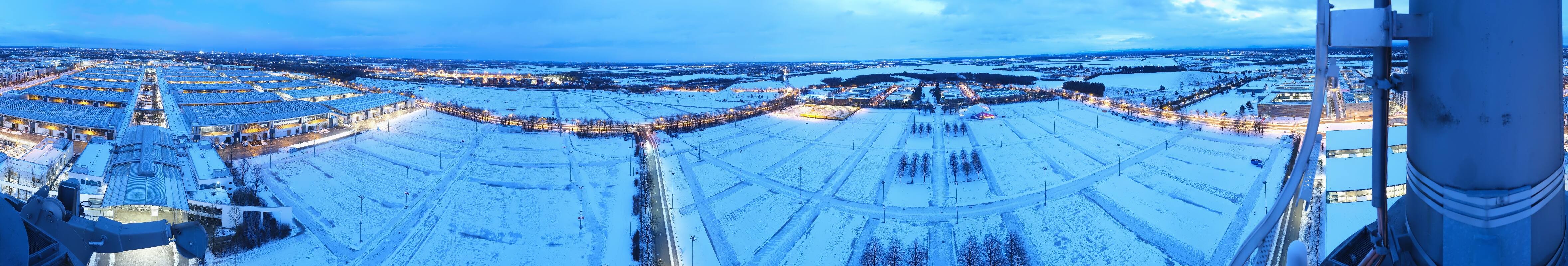 Archiv Foto Webcam München: Messeturm Riem (Messestadt Ost)
