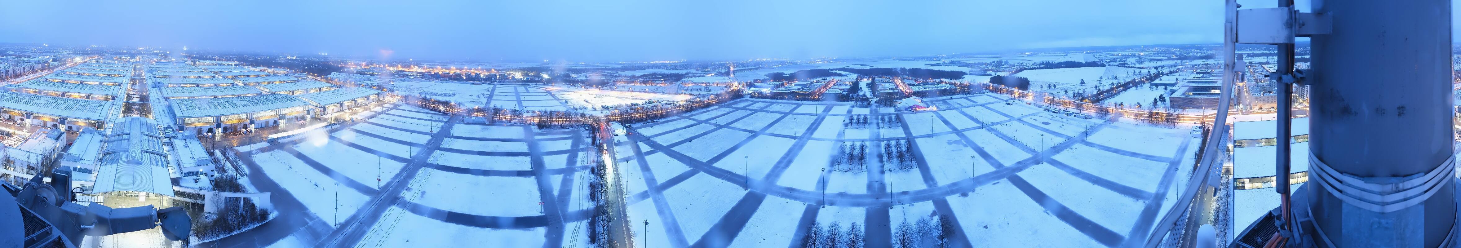 Archiv Foto Webcam München: Messeturm Riem (Messestadt Ost)