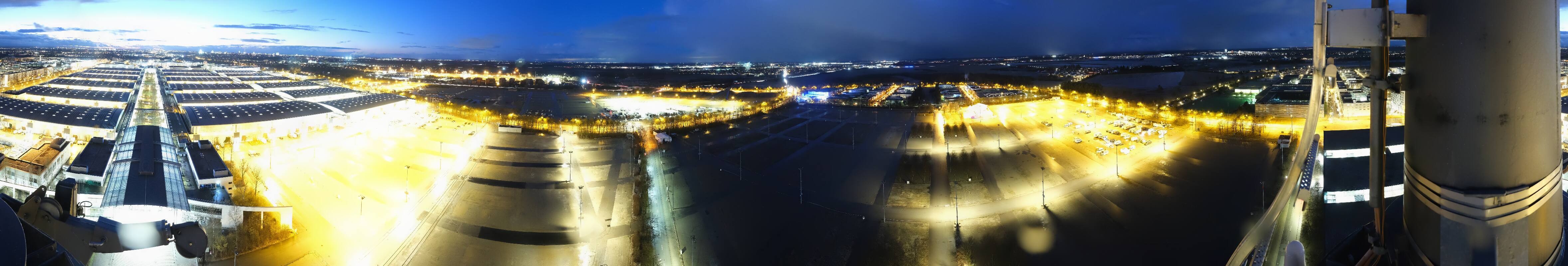 Archiv Foto Webcam München: Messeturm Riem (Messestadt Ost)