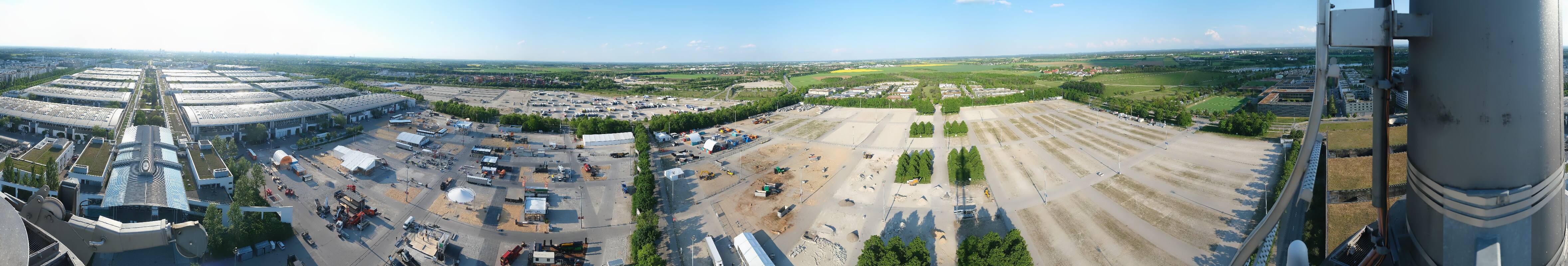 Archiv Foto Webcam München: Messeturm Riem (Messestadt Ost)
