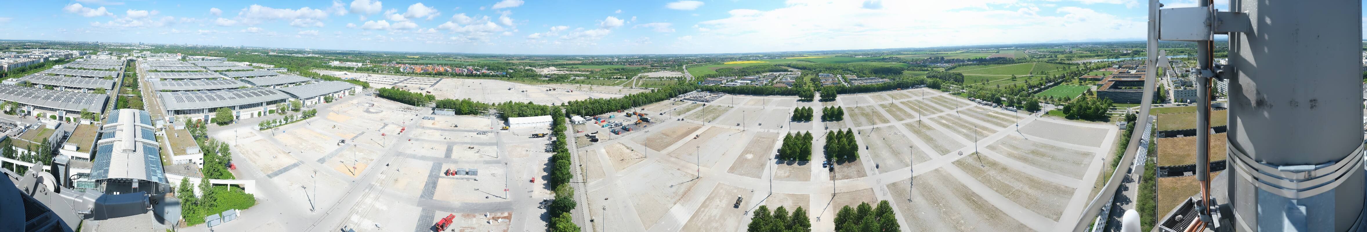 Archiv Foto Webcam München: Messeturm Riem (Messestadt Ost)