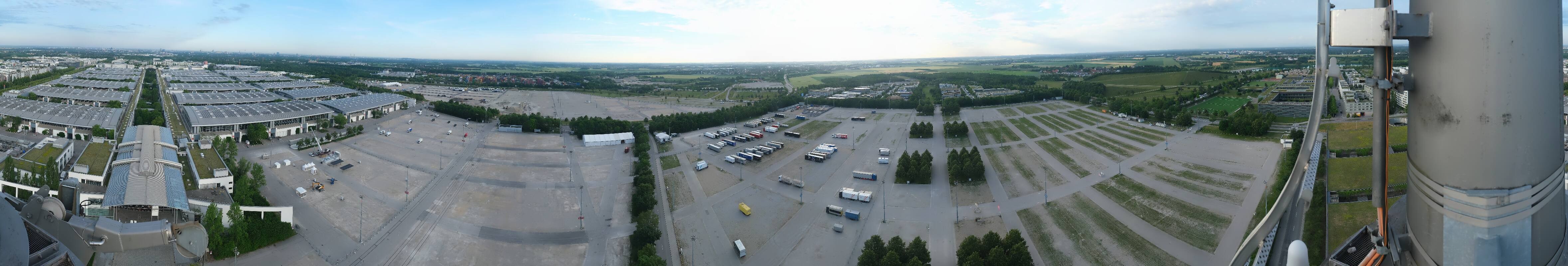 Archiv Foto Webcam München: Messeturm Riem (Messestadt Ost)