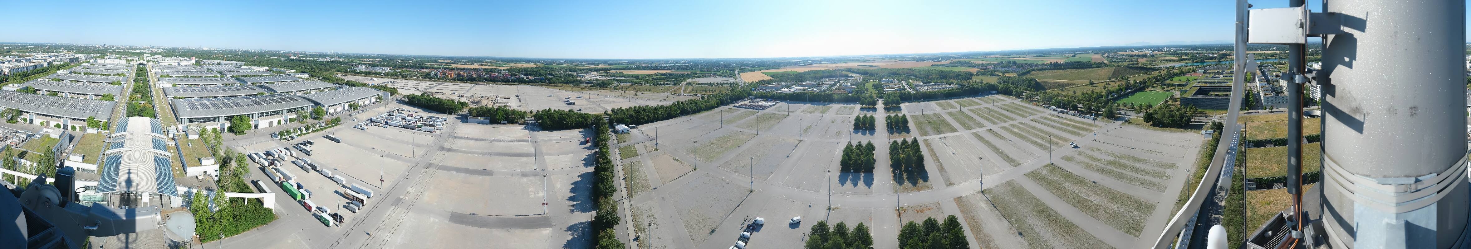 Archiv Foto Webcam München: Messeturm Riem (Messestadt Ost)
