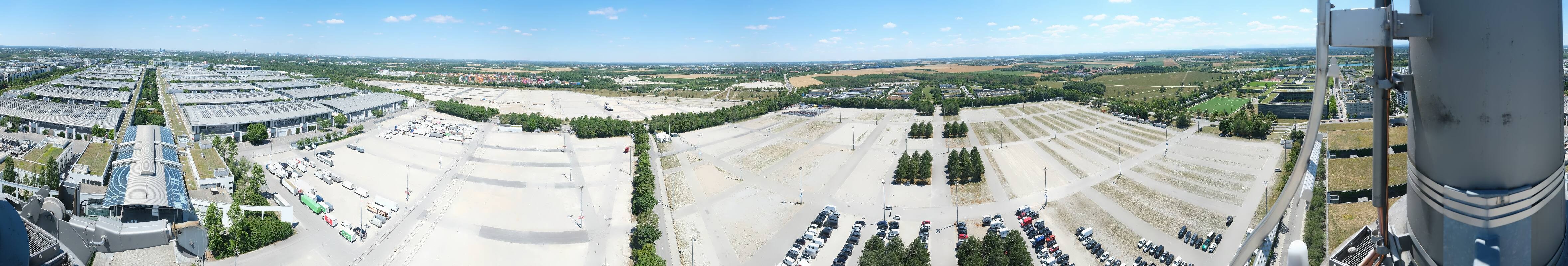 Archiv Foto Webcam München: Messeturm Riem (Messestadt Ost)
