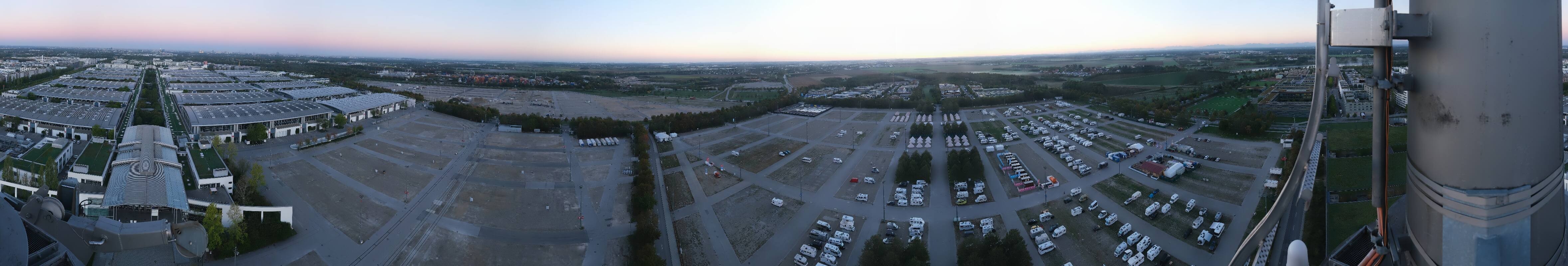 Archiv Foto Webcam München: Messeturm Riem (Messestadt Ost)