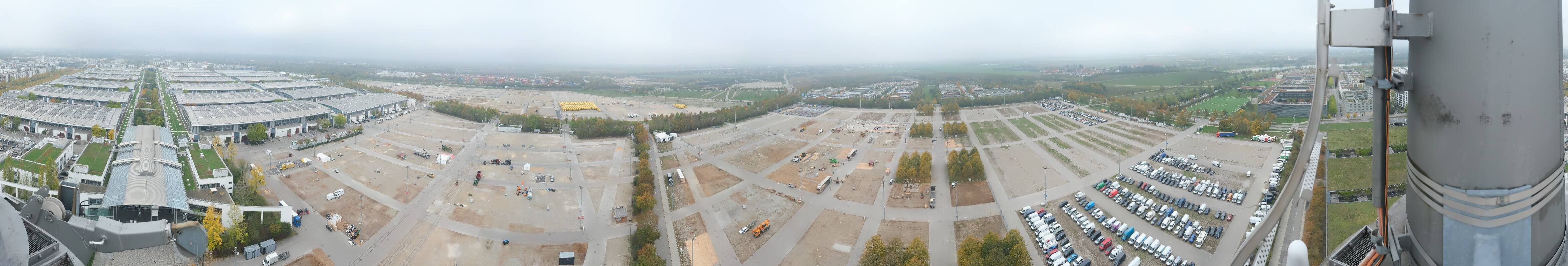 Archiv Foto Webcam München: Messeturm Riem (Messestadt Ost)
