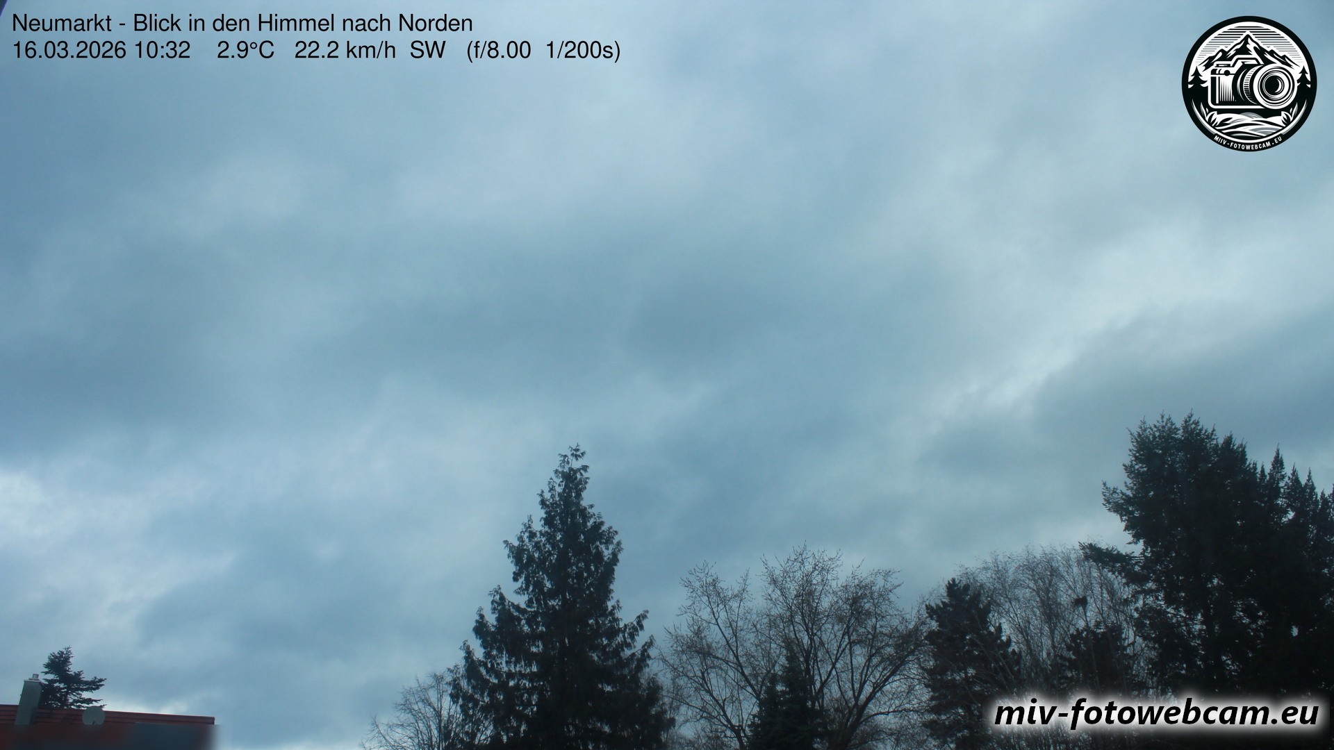 Archiv Foto Neumarkt in der Oberpfalz: Wetter-Webcam Norden