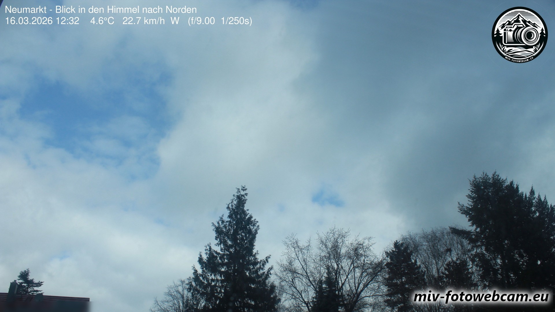 Archiv Foto Neumarkt in der Oberpfalz: Wetter-Webcam Norden