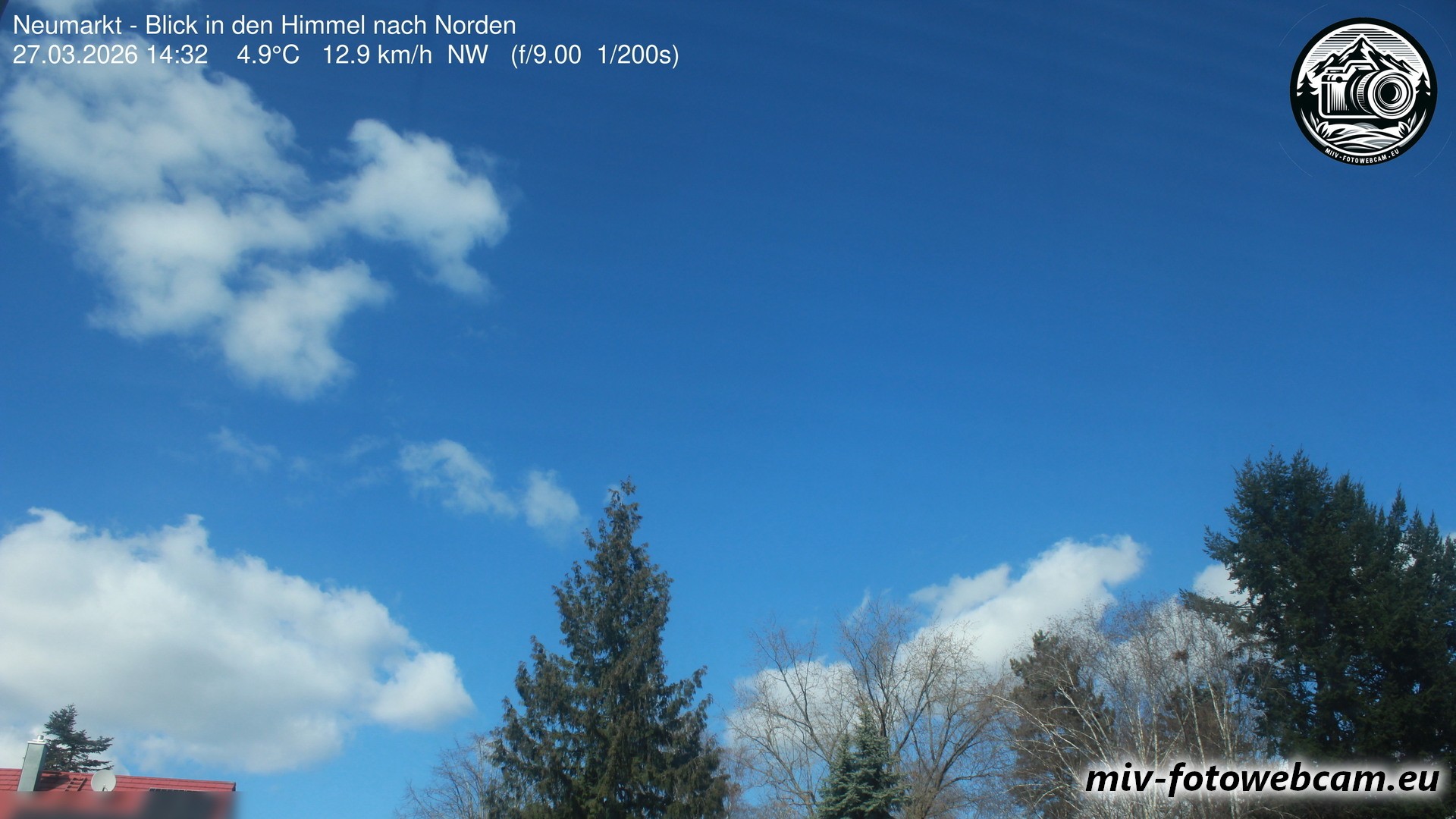 Archiv Foto Neumarkt in der Oberpfalz: Wetter-Webcam Norden