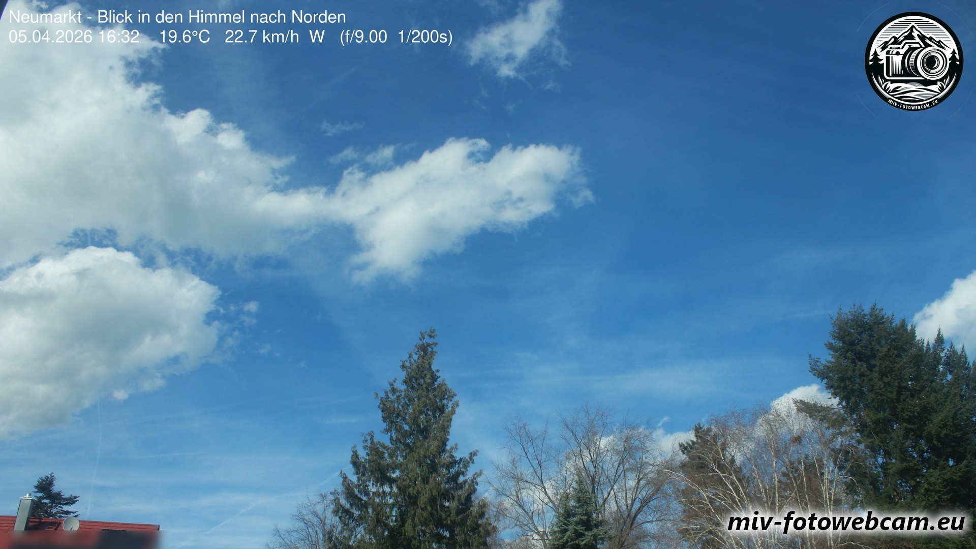 Archiv Foto Neumarkt in der Oberpfalz: Wetter-Webcam Norden
