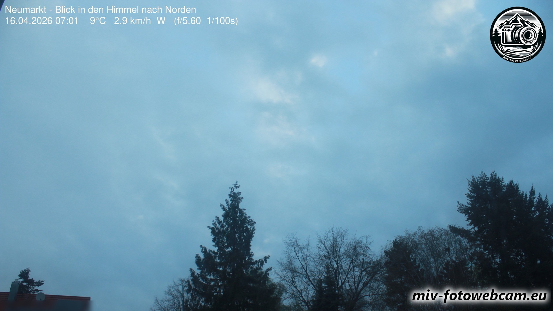 Archiv Foto Neumarkt in der Oberpfalz: Wetter-Webcam Norden