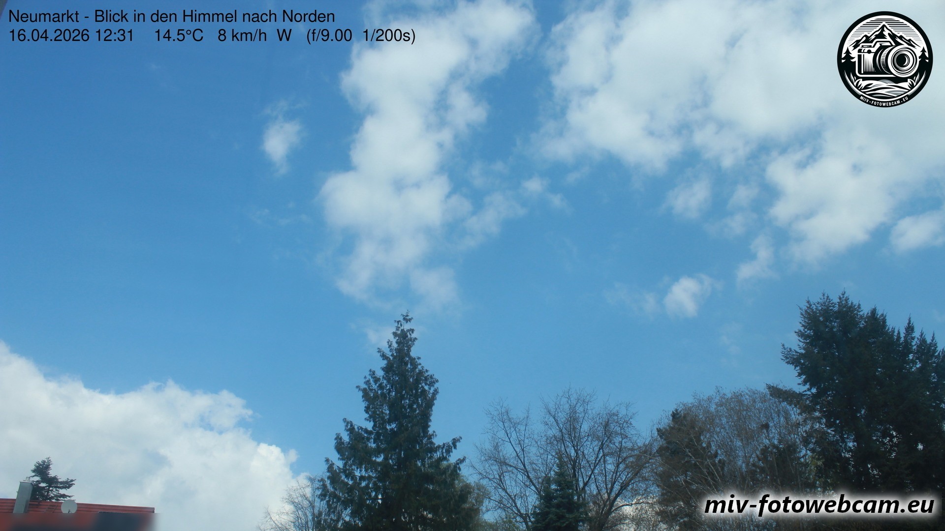 Archiv Foto Neumarkt in der Oberpfalz: Wetter-Webcam Norden