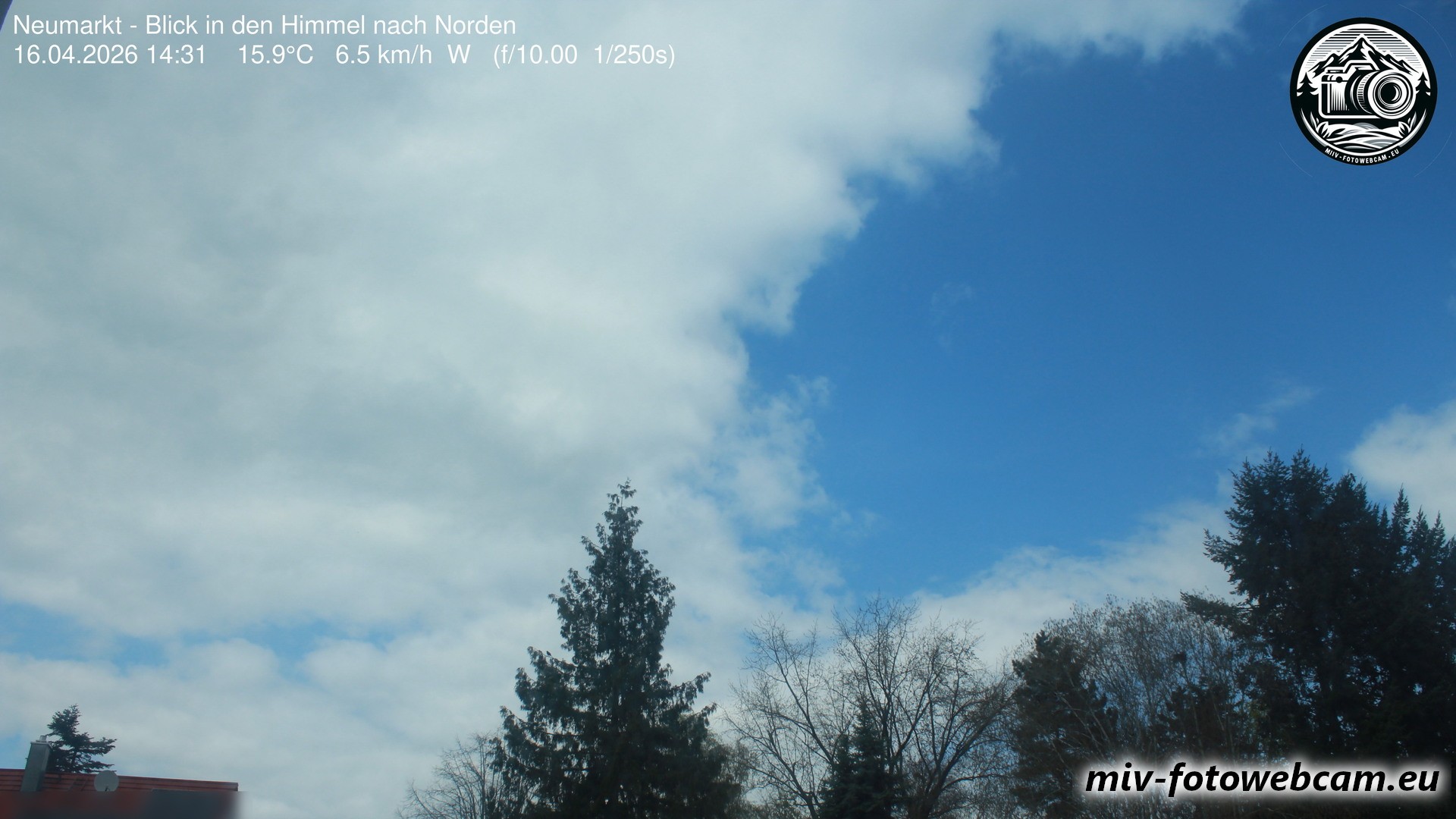 Archiv Foto Neumarkt in der Oberpfalz: Wetter-Webcam Norden