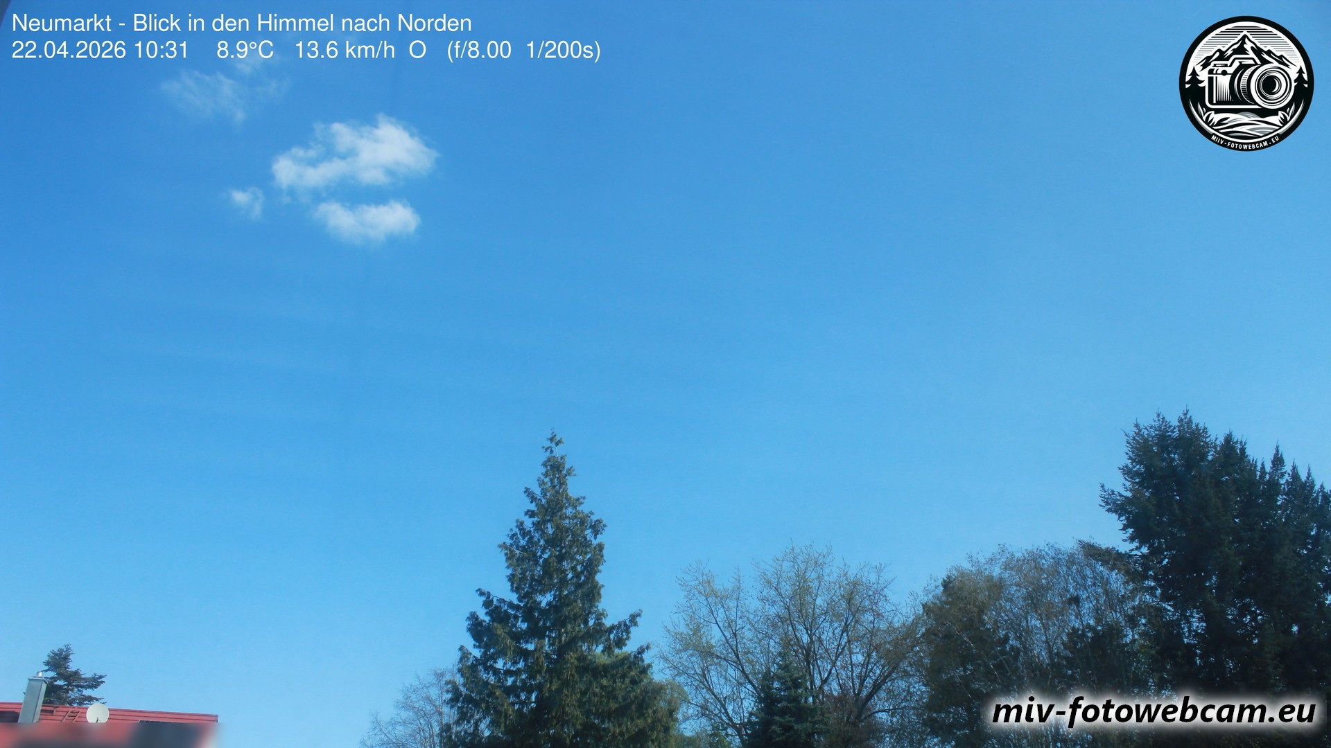 Archiv Foto Neumarkt in der Oberpfalz: Wetter-Webcam Norden