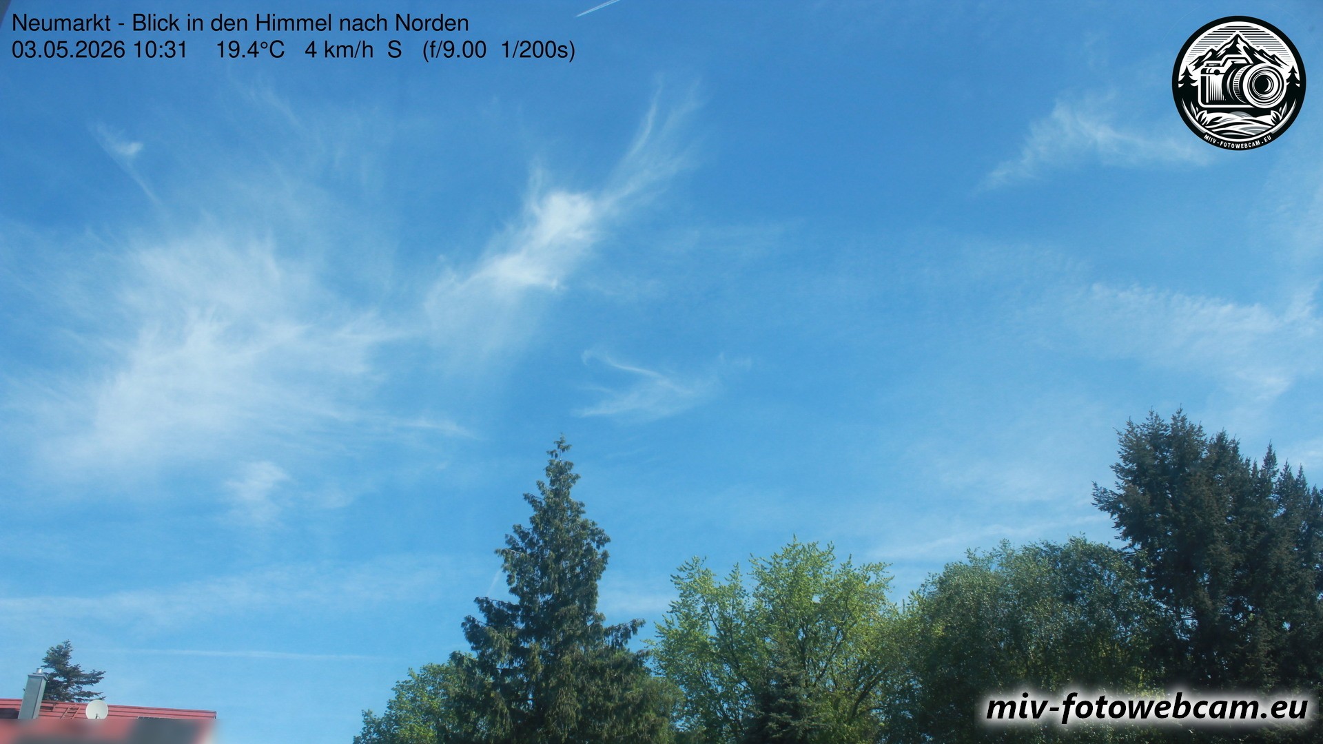 Archiv Foto Neumarkt in der Oberpfalz: Wetter-Webcam Norden