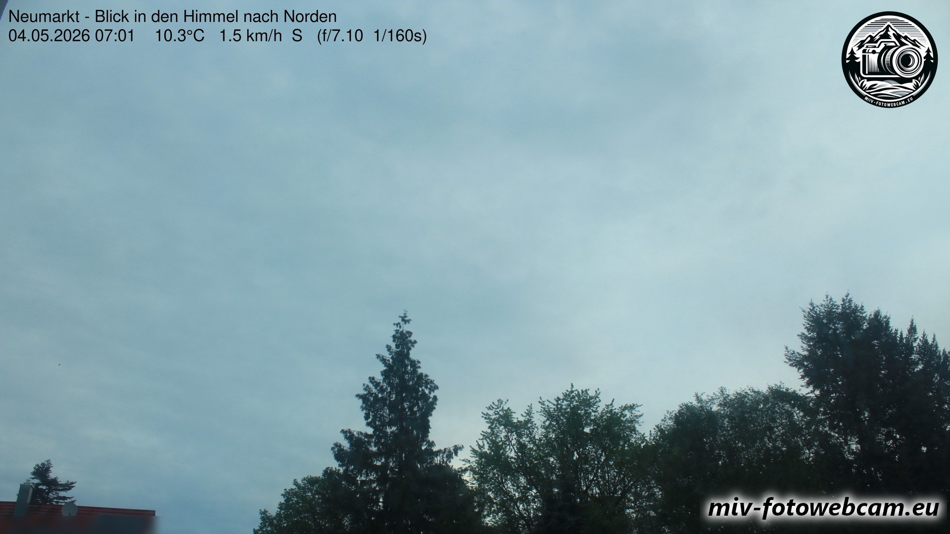 Archiv Foto Neumarkt in der Oberpfalz: Wetter-Webcam Norden