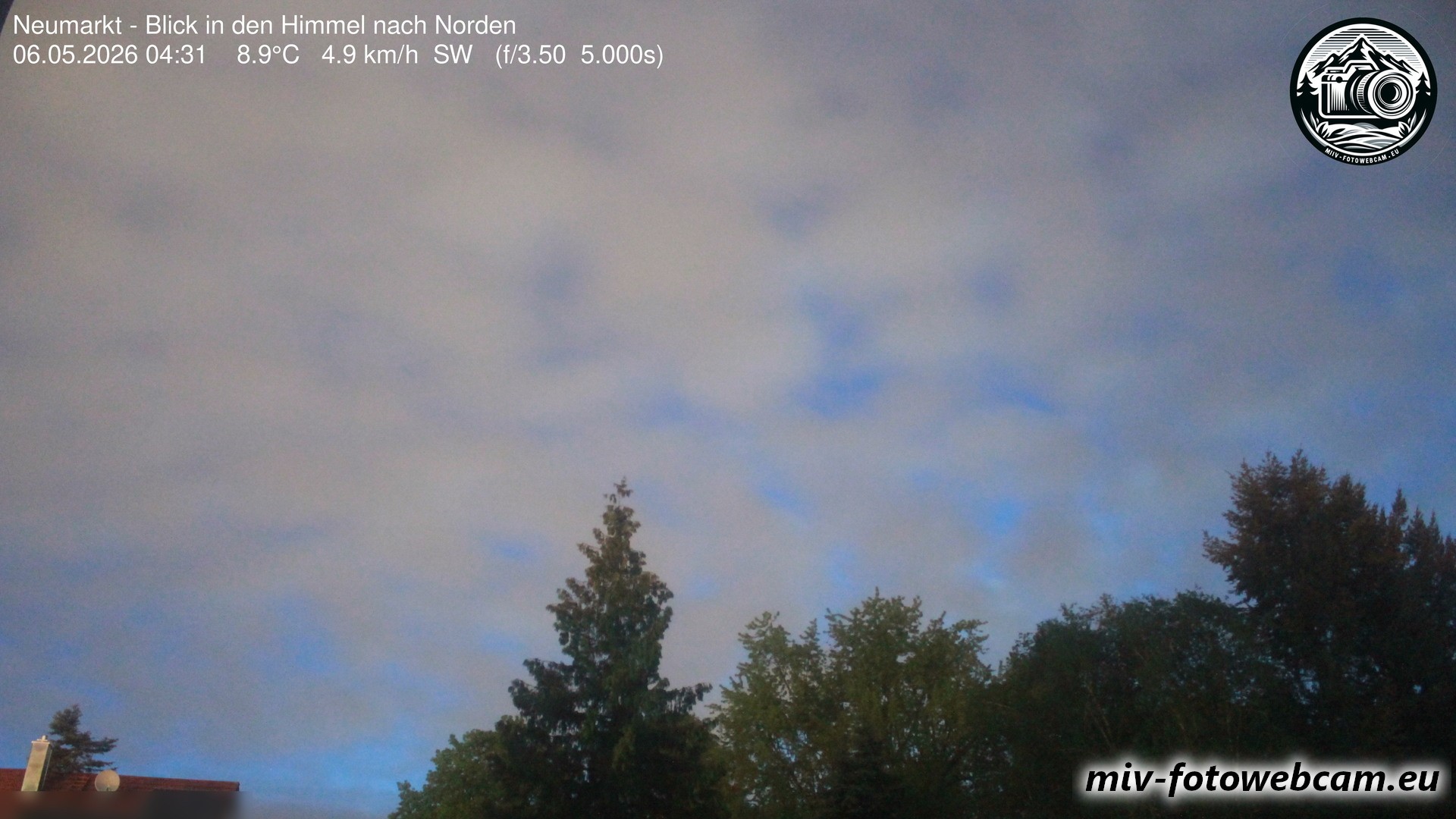Archiv Foto Neumarkt in der Oberpfalz: Wetter-Webcam Norden