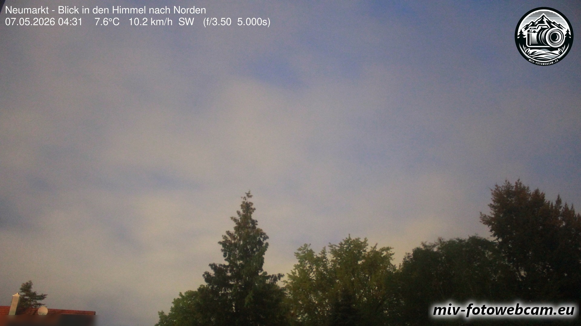Archiv Foto Neumarkt in der Oberpfalz: Wetter-Webcam Norden