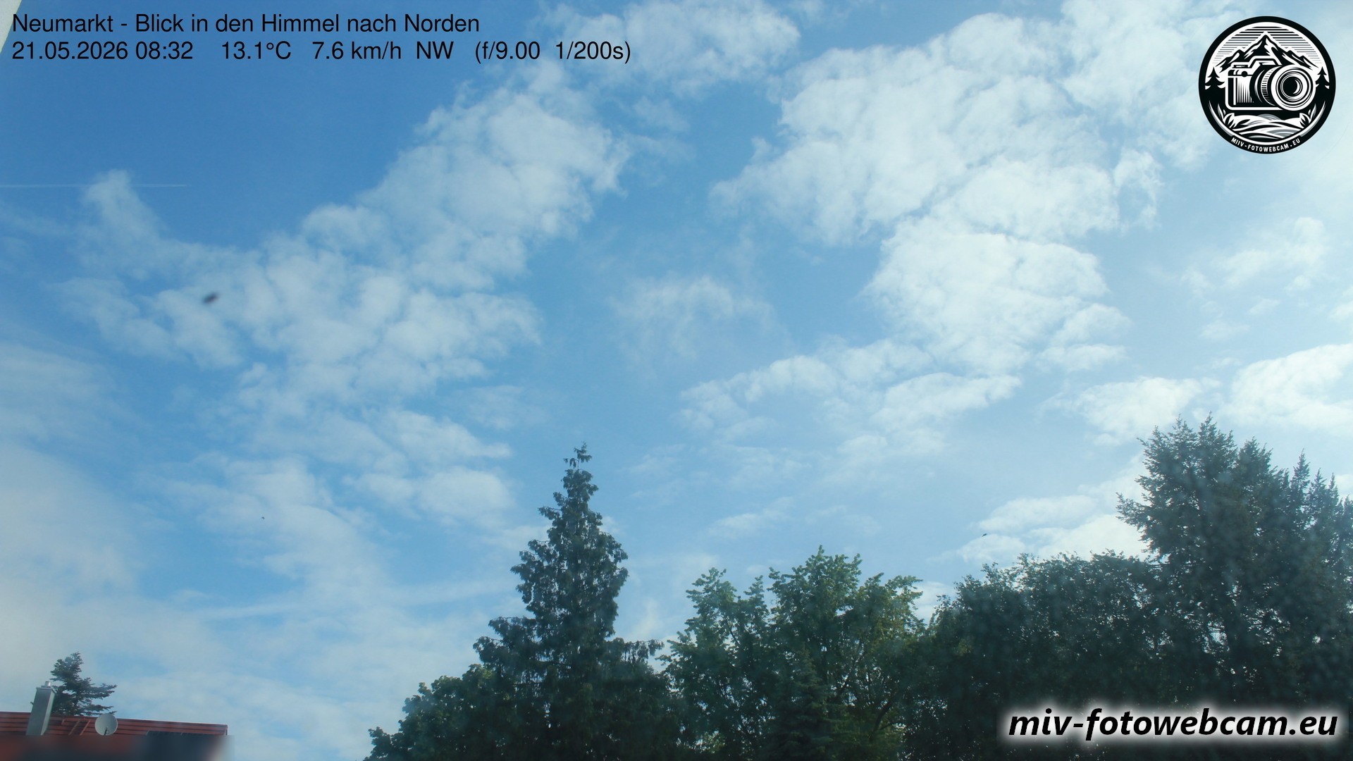 Archiv Foto Neumarkt in der Oberpfalz: Wetter-Webcam Norden
