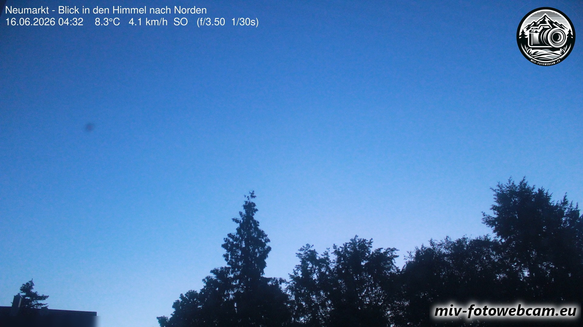 Archiv Foto Neumarkt in der Oberpfalz: Wetter-Webcam Norden