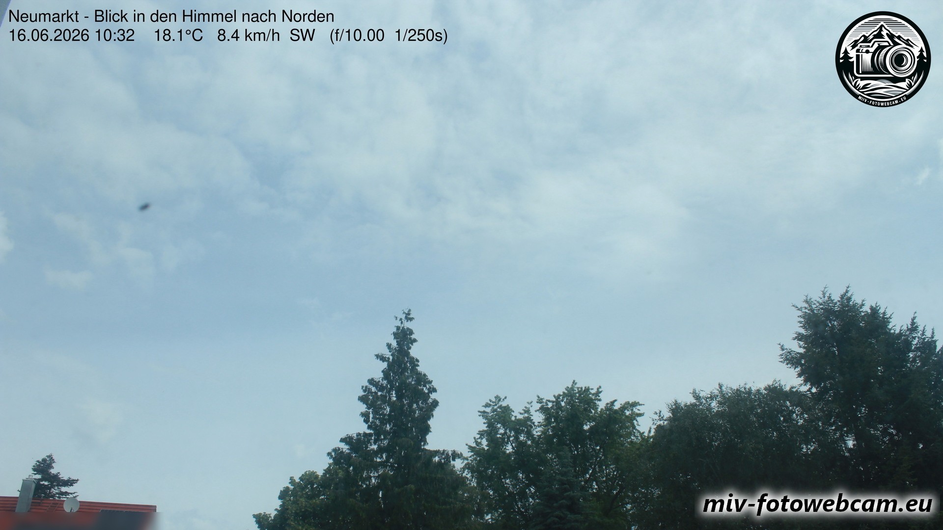 Archiv Foto Neumarkt in der Oberpfalz: Wetter-Webcam Norden