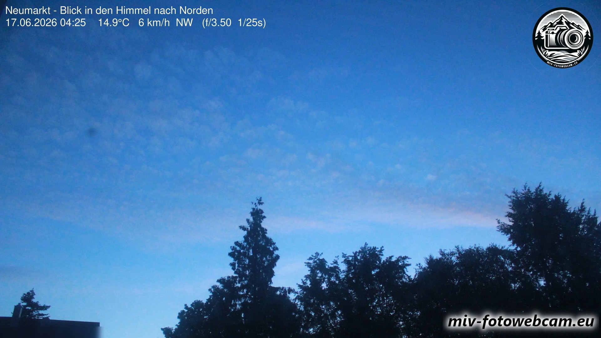 Archiv Foto Neumarkt in der Oberpfalz: Wetter-Webcam Norden