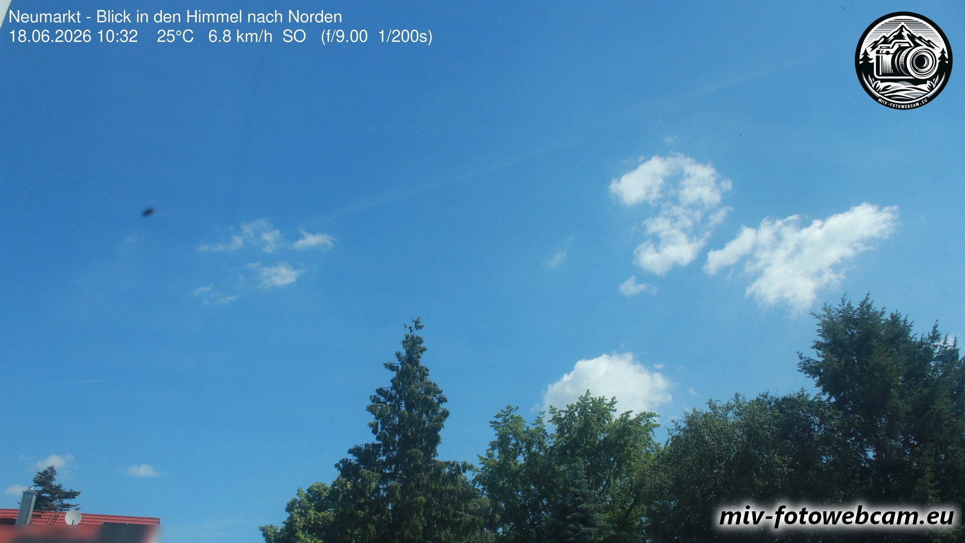 Archiv Foto Neumarkt in der Oberpfalz: Wetter-Webcam Norden